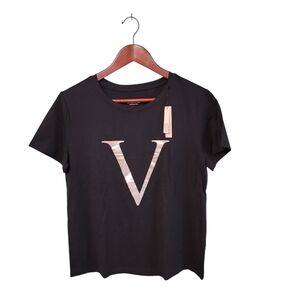 Victoria's Secret NWT‎ Womens V Graphic Shory Sleeve Tee Size Small